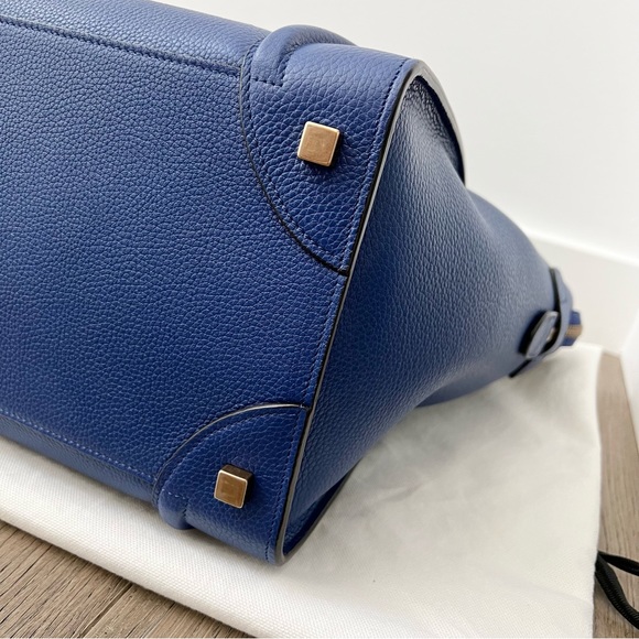 —SOLD— Celine Mini Luggage Indigo Blue Tote Bag Phoebe Philo - Picture 11 of 12